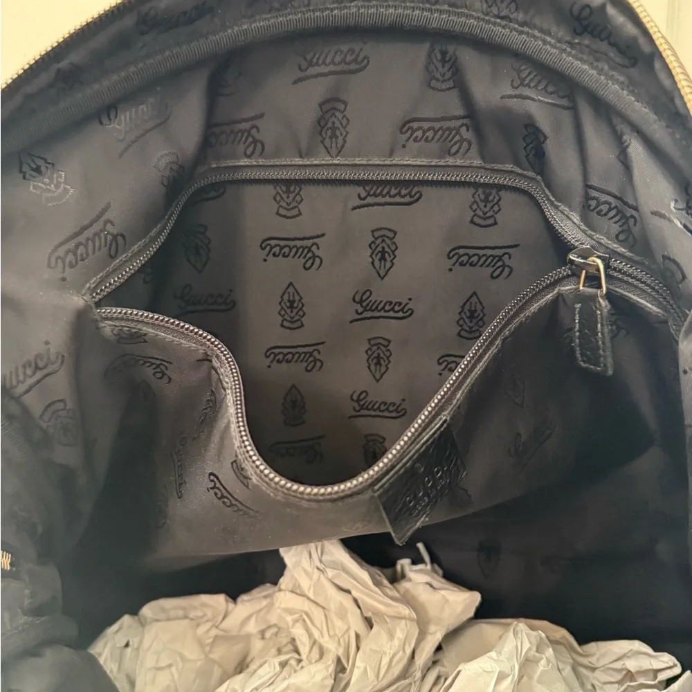 Gucci Black Leather Unisex Briefcase Bag
